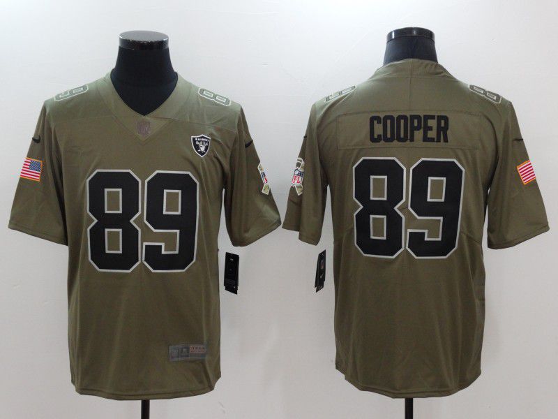 Men Oakland Raiders #89 Cooper Black Nike Olive Salute To Service Limited NFL Jersey->new england patriots->NFL Jersey